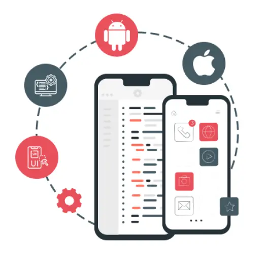 Mobile app development for Android and iOS with UI/UX design by itTrident